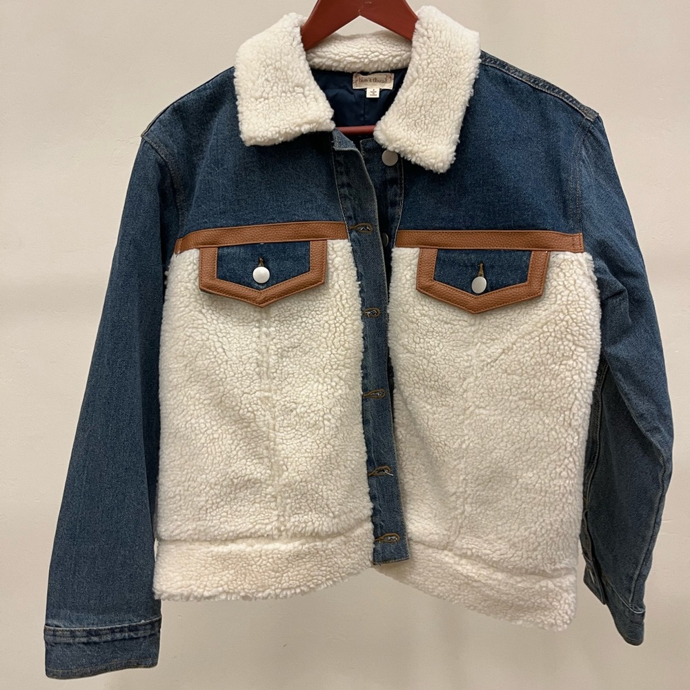 Hem & Thread Blue and White Jean Jacket